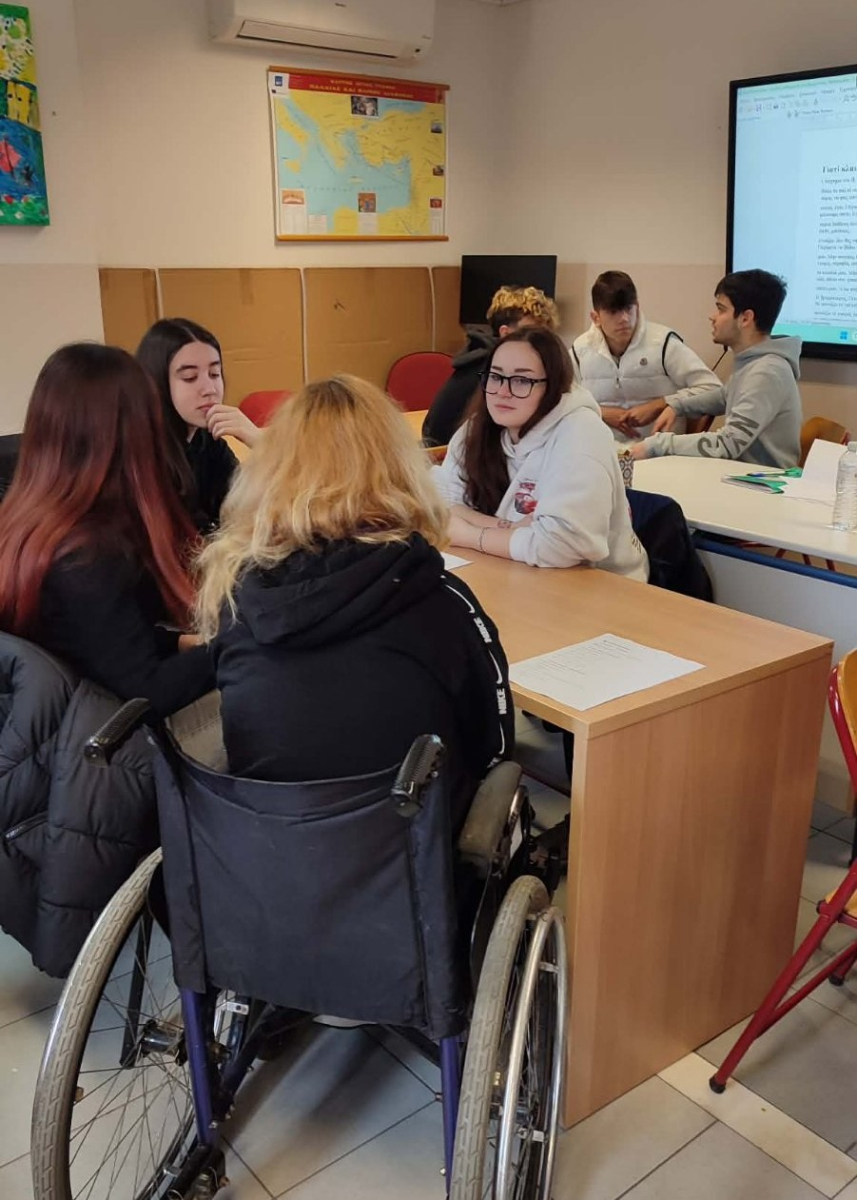 Το μάθημα της  λογοτεχνίας γέφυρα επικοινωνίας ανάμεσα στο 3ο ΓΕΛ και στο Εδικό σχολείο
